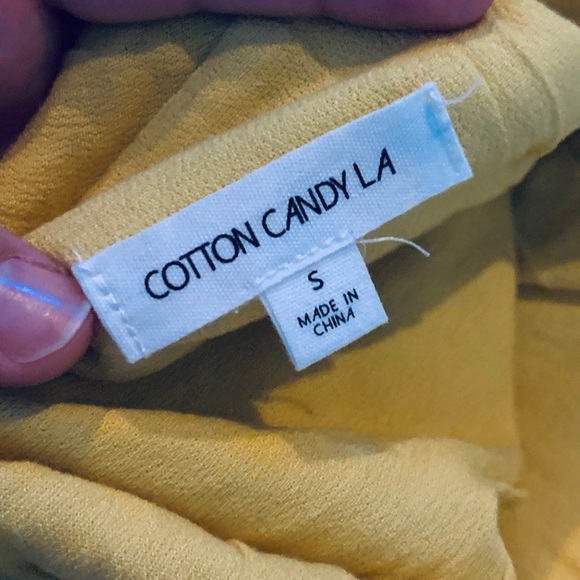 Cotton Candy Dresses Nwt Cotton Candy La Mustard Yellow Long Dress Poshmark